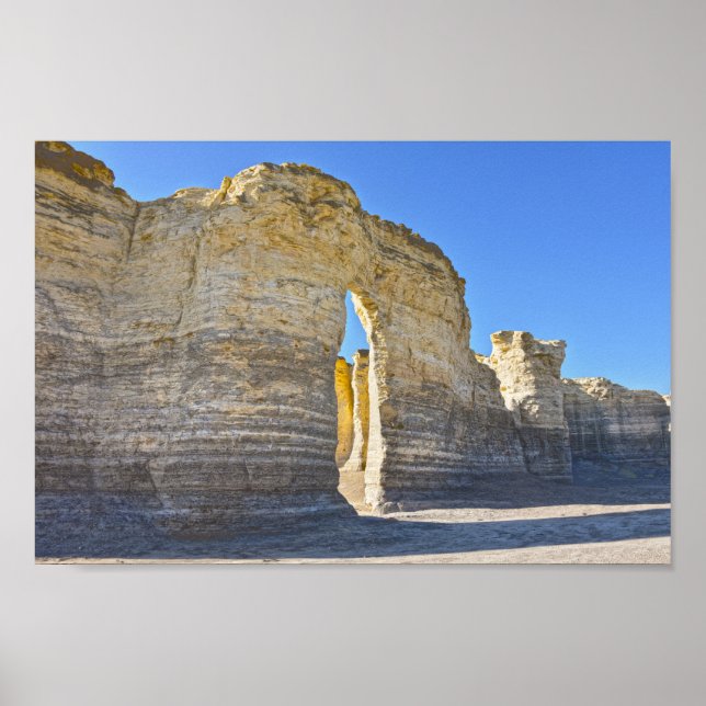 Affiche Monument Rocks Key Hole Arch, Kansas (Devant)