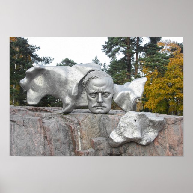 Affiche Monument Sibelius, Helsinki, Finlande (Devant)