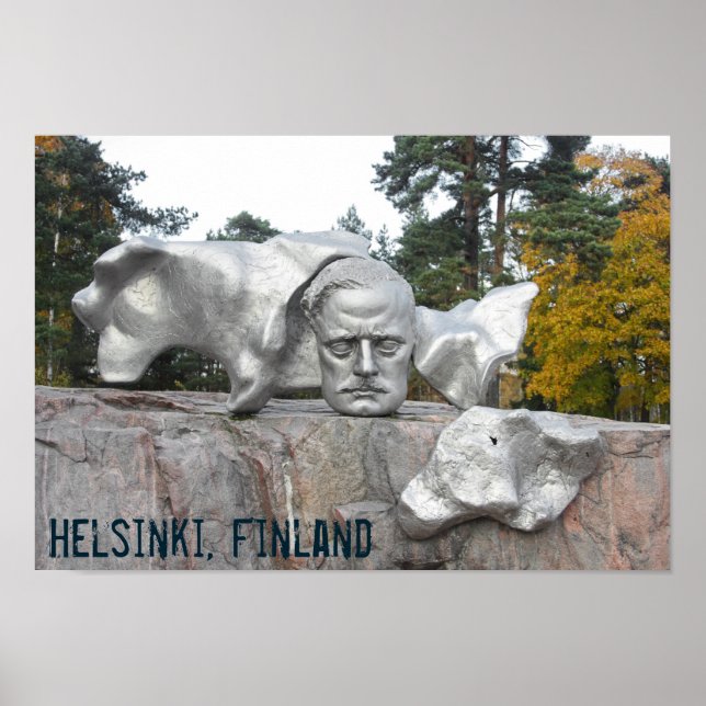 Affiche Monument Sibelius, Helsinki, Finlande (Devant)
