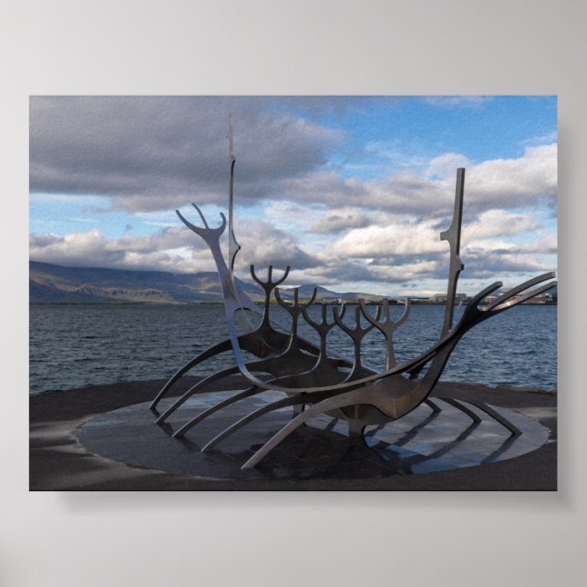 Affiche monument Sun Voyager à Reykjavík (Devant)