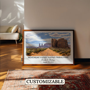 Affiche Monument Valley Navajo Tribal Park Arizona