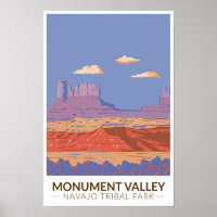 Monument Valley Navajo Tribal Park Voyage Vintage