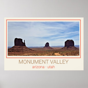 Affiche Monument Valley - Utah et Arizona
