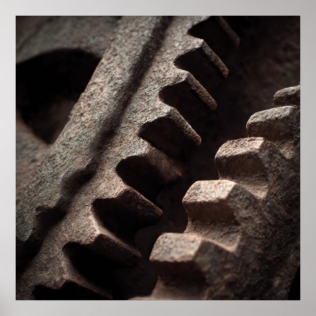 Affiche Monumental Gears: Edwardian Tower Clock Mechanism  (Devant)