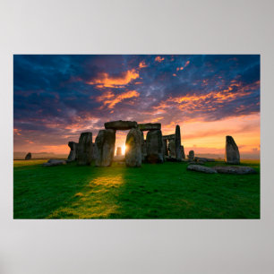 Affiche Monuments Stonhenge, Angleterre