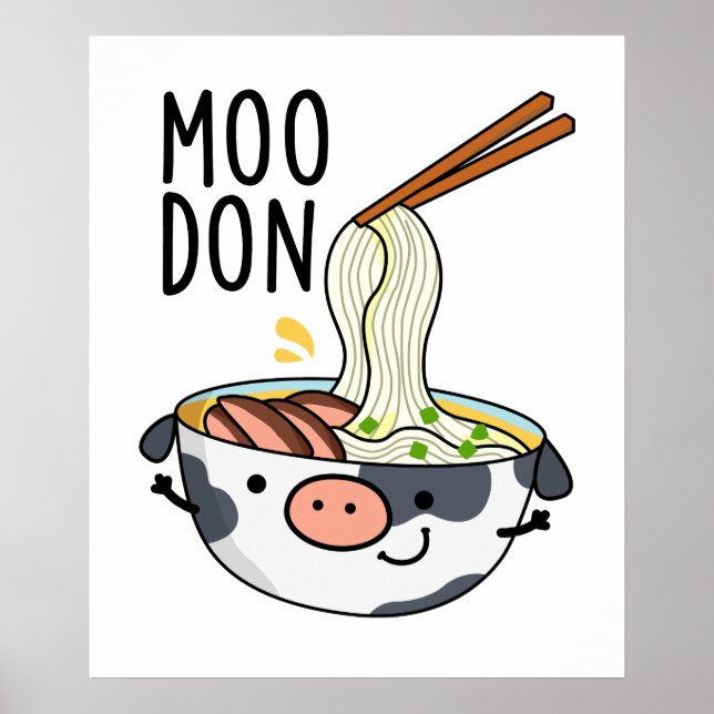 Affiche Moo-don Funny Udon Pun (Devant)