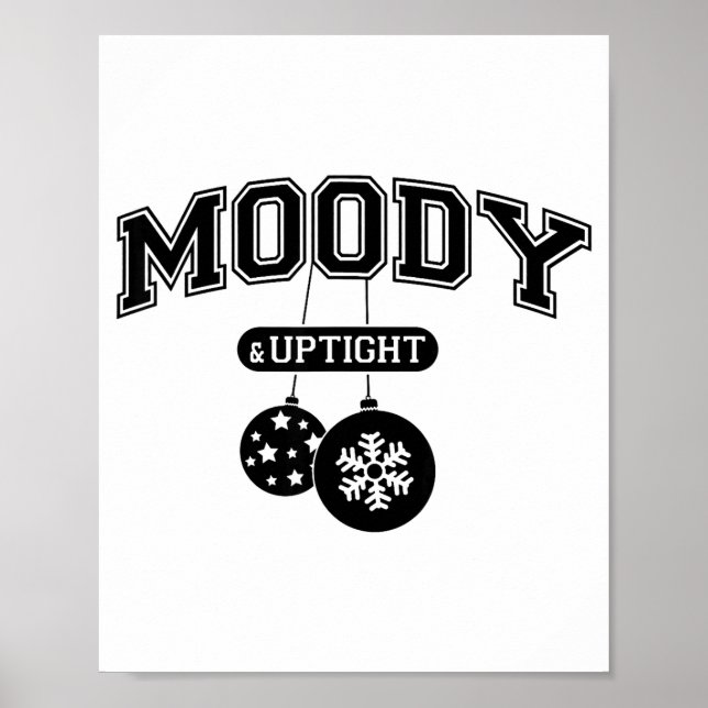 Affiche Moody And Uptight Merry And Xmas Bright Matching C (Devant)