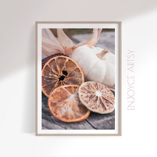 Affiche Moody automne citrouille encore vie chaude ferme a