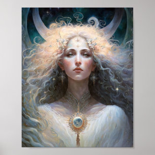 Affiche Moon Goddess Imaginaire Art