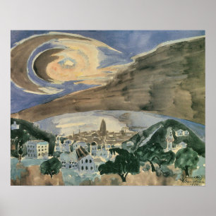 Affiche Moon Over Barcelona de Walter Gramatte