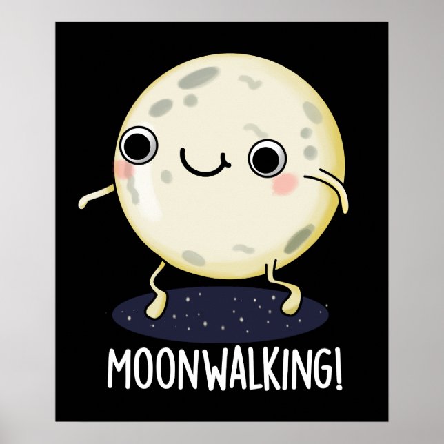 Affiche Moon Walking Funny Dance Pun Dark BG (Devant)