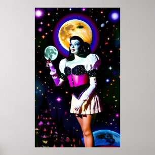 Affiche Moongazed - Ken Gage Surreal Art