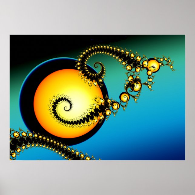 Affiche Moonlight Fractal Art (Devant)