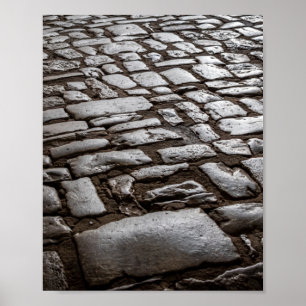 Affiche Moonlit Cobblestones