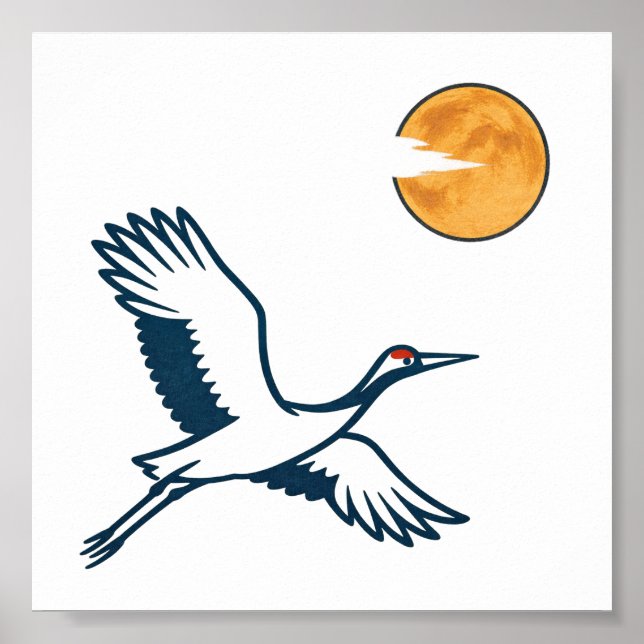 Affiche Moonlit Crane (Devant)