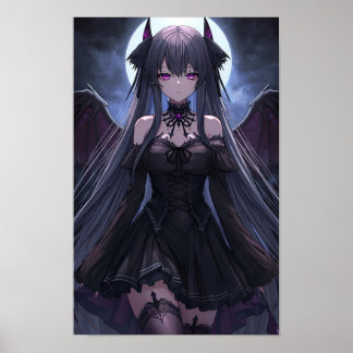 Affiche Moonlit Gothic Succubus