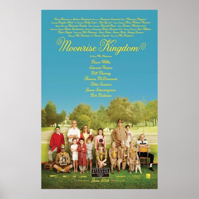 Affiche Moonrise Kingdom (Devant)