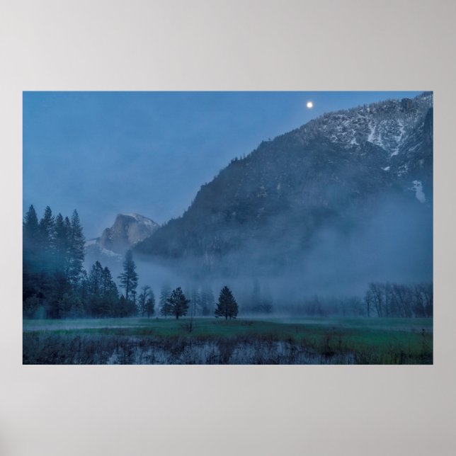 Affiche Moonrise & Mist Over Leidig Meadow (Devant)