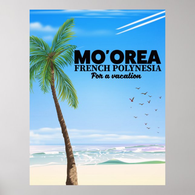 Affiche Mo'orea Polynésie française (Devant)