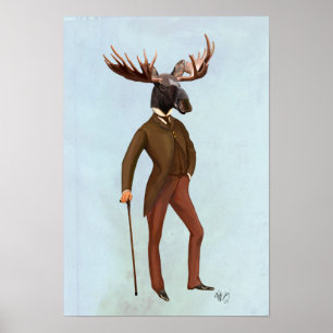 Affiche Moose En Costume Complet