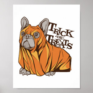 Affiche Mops d'Halloween