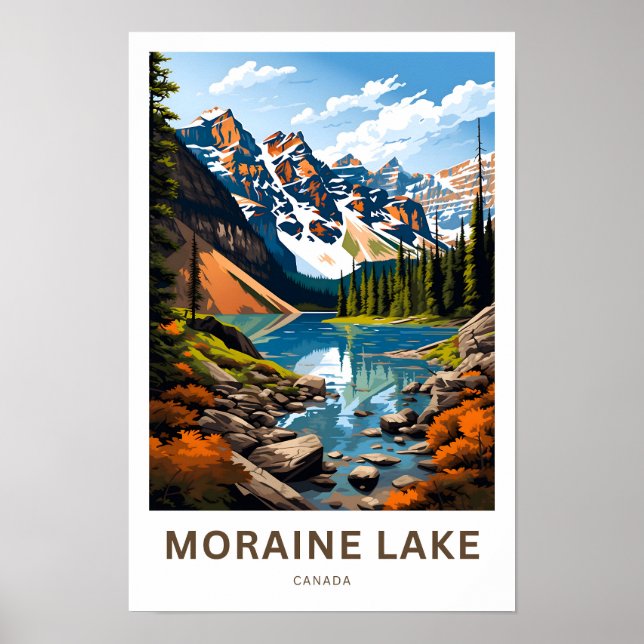 Affiche Moraine Lake Canada Imprimer (Devant)
