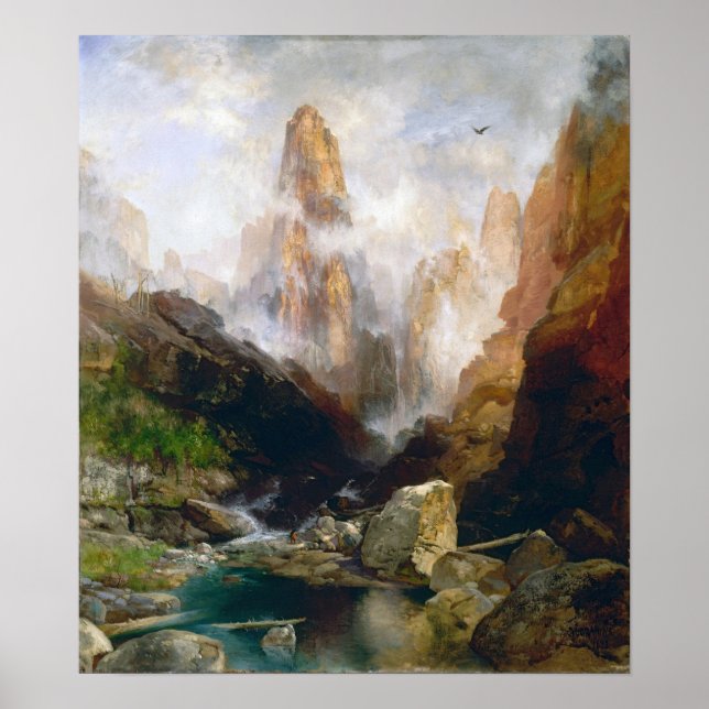 Affiche Moran - Brume dans le canyon de Kanab, Utah (Devant)