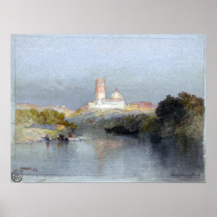 Affiche Moran - Hacienda, rivière Lerma San Juan Mexique