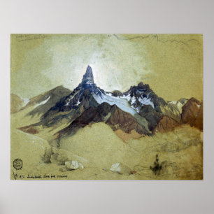 Affiche Moran - Index Peak Clark's Fork Wyoming 1892