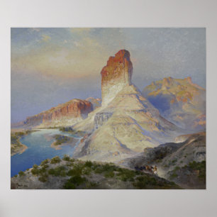 Affiche Moran - Le Castle Rock Green River Wyoming