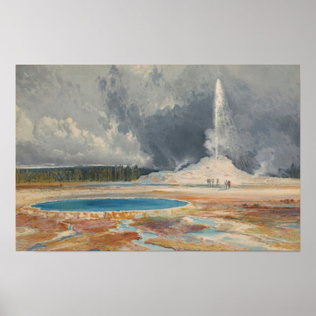 Affiche Moran - Le Château Geyser Upper Geyser Park (Devant)