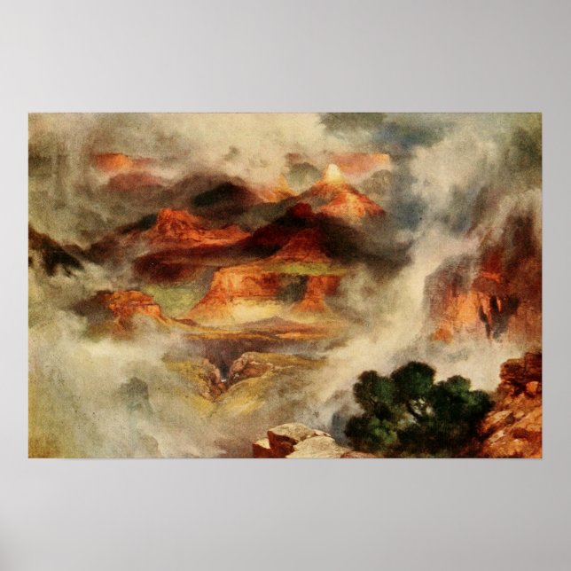 Affiche Moran - Le parc de Yellowstone (Devant)