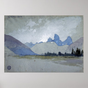 Affiche Moran - Les Tétons Idaho 1879