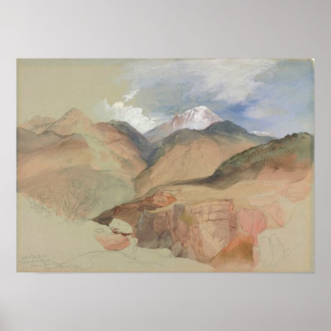 Affiche Moran - Pikes Peak Cameron's Cone And Manitou Can. (Devant)