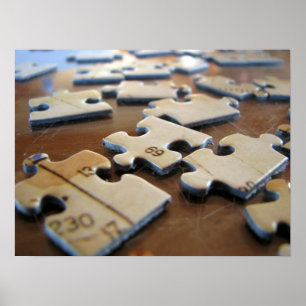 Affiche Morceaux de puzzle