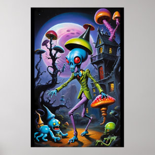 Affiche Mordeur de cheville dans Shroom Town Pop Fantaisie