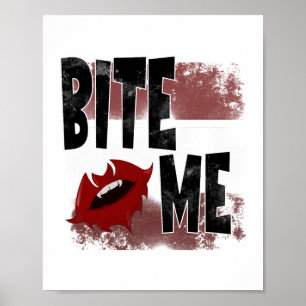 Affiche Mords-moi - Citation cool - Halloween - Chauve-sou