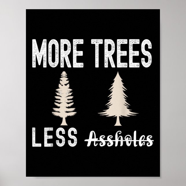 Affiche More Trees Less Holes Ugly Christmas Sweater  (Devant)