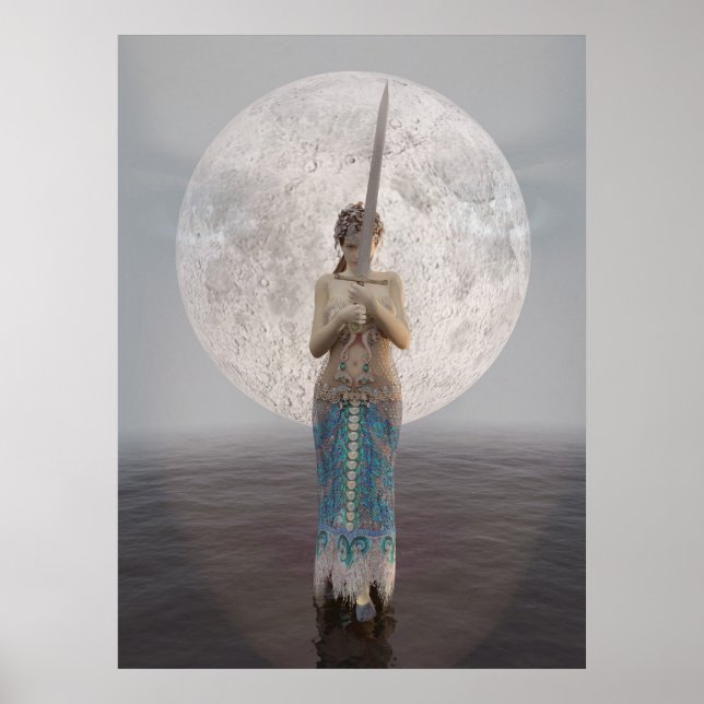 Affiche Morgan le Fay et Excalibur (Devant)