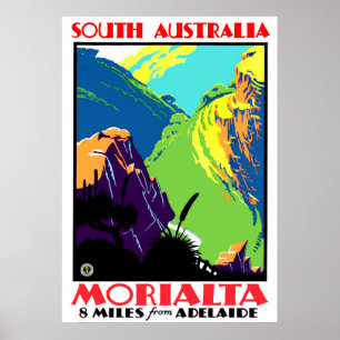 Affiche Morialta, à 13 km d'Adélaïde, en Australie-Méridio