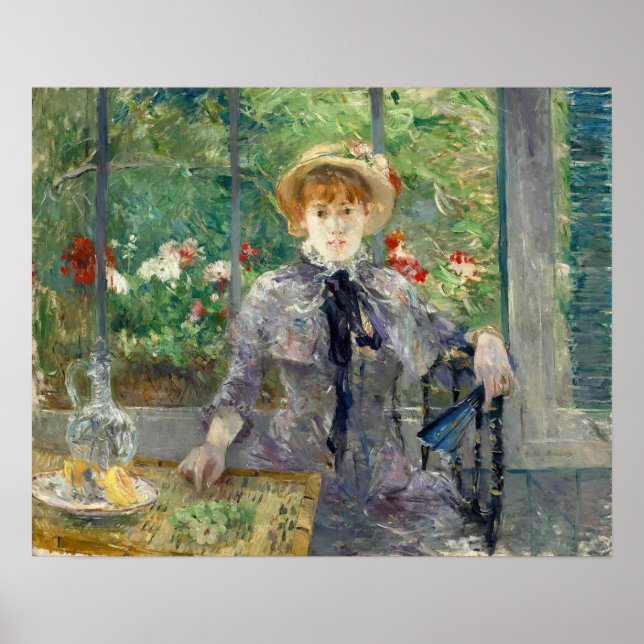 Affiche Morisot - Après le déjeuner 1881 (Devant)