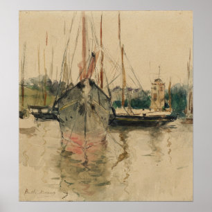 Affiche Morisot - Bateaux Entrée À La Médina Isle Of Wight