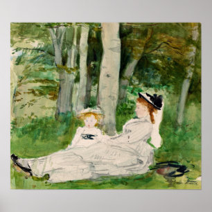 Affiche Morisot - Edge Of Forest (Edma Et Jeanne) 1872
