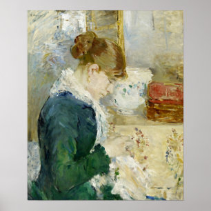 Affiche Morisot - Femme Cousant (Femme Sewing) 1879