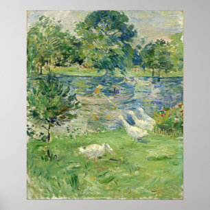 Affiche Morisot - Fille Dans Un Bateau 1889