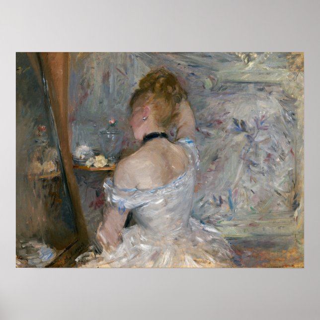 Affiche Morisot - Jeune Femme À Sa Toilette 1880 (Devant)