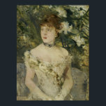 Affiche Morisot - Jeune Femme Vêtue Pour Le Bal 1879<br><div class="desc">Jeune femme habillée pour le bal 1879 par Berthe Morisot. Pour plus d'images prêtes à l'affiche de Zedign Art Series Book 23 "Berthe Morisot - Peintures & Dessins",  visitez https://books.zedign.com/zas/23.html</div>