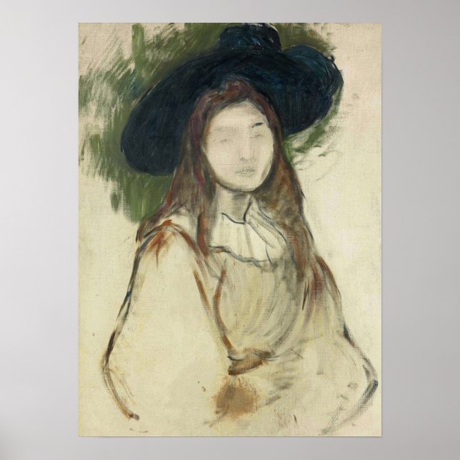 Affiche Morisot - Julie Manet Avec Casquette Liberty (Devant)