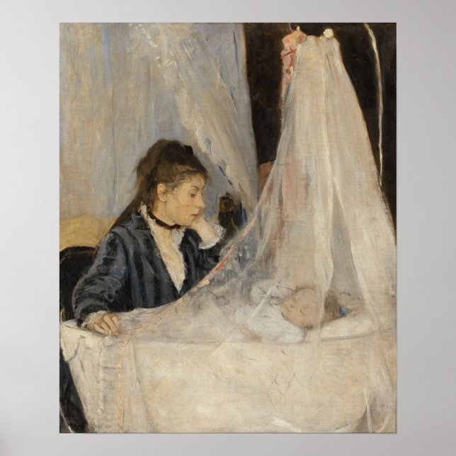 Affiche Morisot - Le Berceau 1872 (Devant)