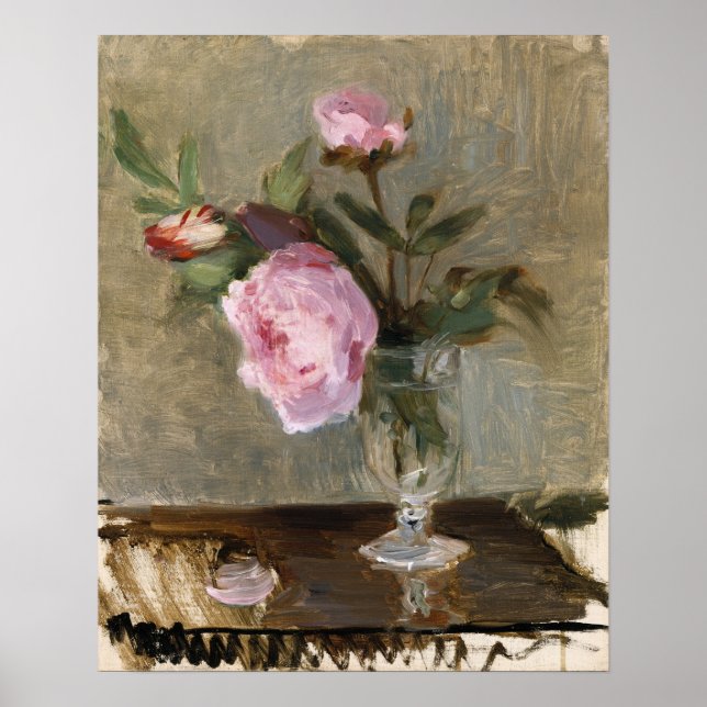 Affiche Morisot - Pivoines 1869 (Devant)